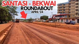 Santasi to Bekwai Roundabout Dual Carriage Road Project Latest Update in Ghana -