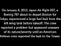 Japan Airlines Boeing 787 Fuel Leak Incident (ATC)