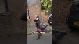 Footage Of Manchester Stabbing Attack