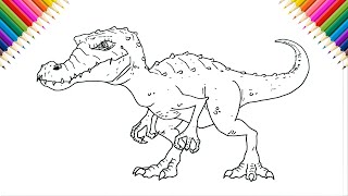 How To Draw Rudy Baryonyx From Ice Age 3