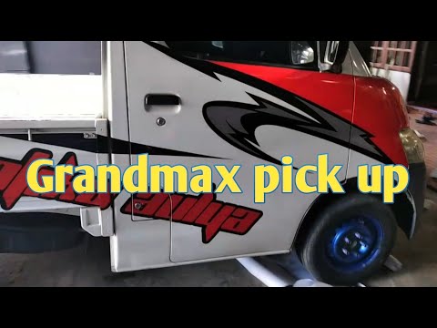 cutting sticker grand max pick up putih simple