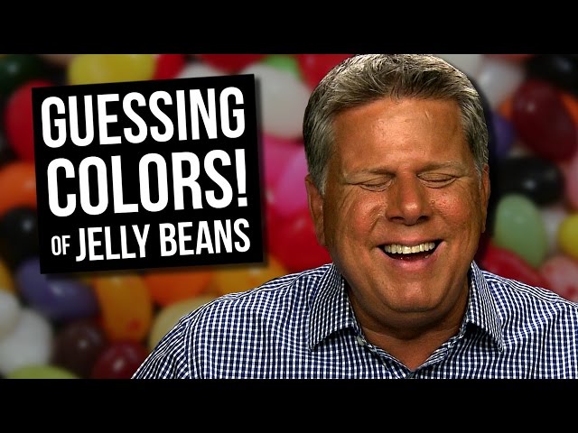 Blind Man Guesses Colors Of Jelly Beans - Video