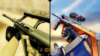 Evolution of AUG in Counter-Strike Games (1999-2018)