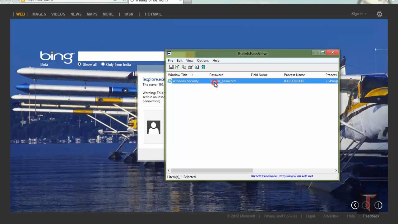 How to see the saved passwords in Internet Explorer (IE) - YouTube