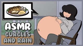 Stuffed On A Rainy Day Belly Gurgles Asmr