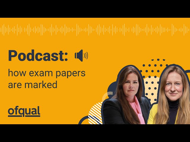 Watch Ofqual Podcast: Reliability of exam marking on YouTube.