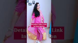 Kurti Design And Dupatta From Old Half And Half Cotton Saree How To Reuse Heavy Saree
