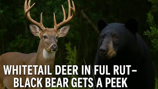 The Rut Is On Whitetail Deer Go Wildblack Bear Cant Resist Watching