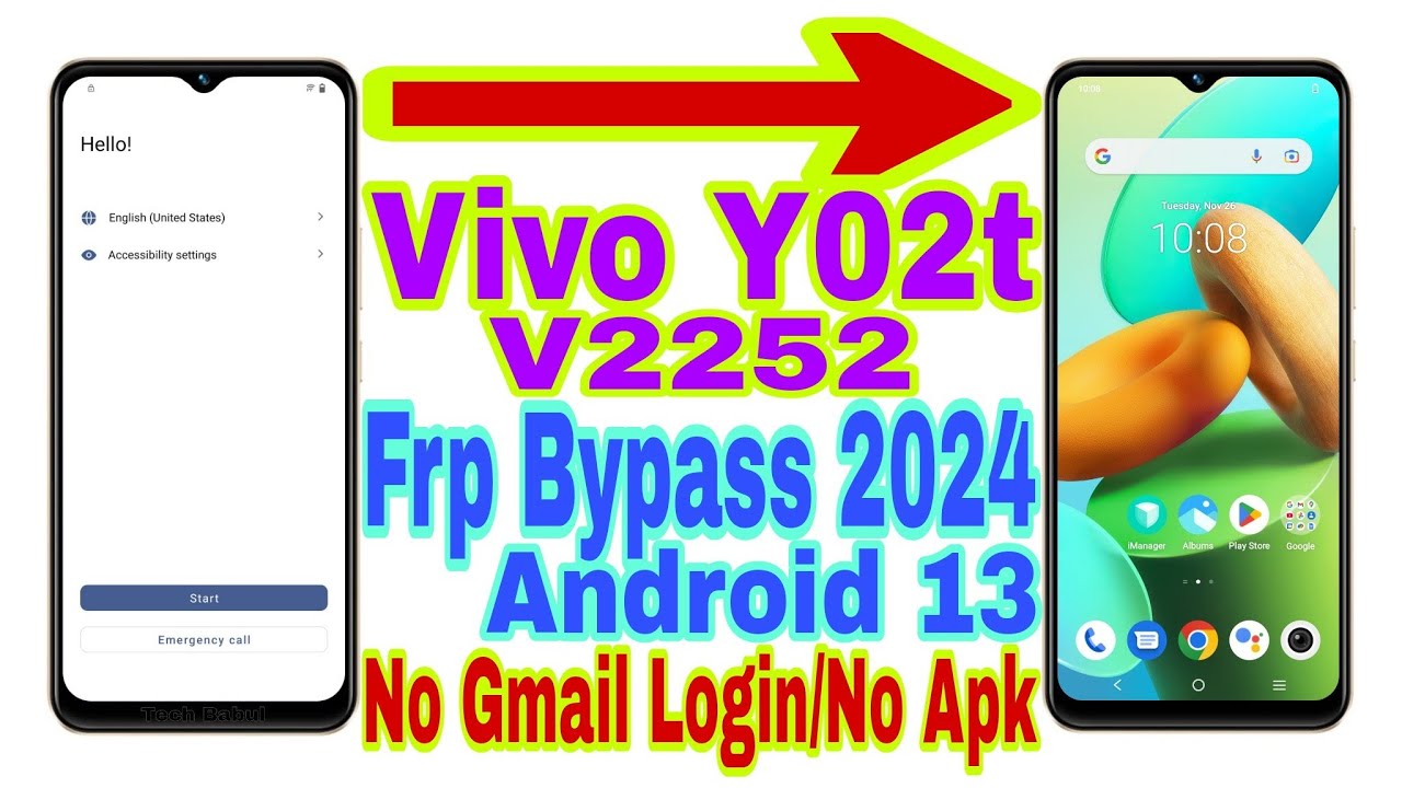 Vivo Y02t (V2252) Android 13 Frp Bypass | New Trick 2024 Vivo Y02t (V2252) Android 13 Frp Bypass | New Trick 2024