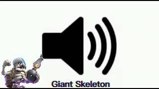 Giant Skeleton Clash Royale - Sound Effect 4K 60Fps