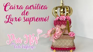 Caixa acrílica dupla - Realeza de luxo supremo!