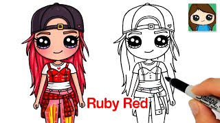 How To Draw Rainbow High Fashion Doll Ruby Red