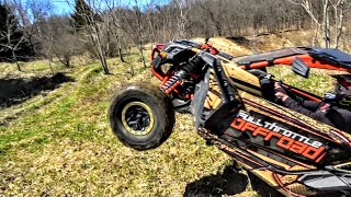 Conquering The Pit in a Can Am Maverick X3 Turbo HILL CLIMB