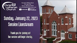 Sunday, January 22, 2023 Service Livestream
