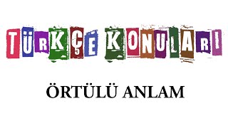 Örtülü Anlam