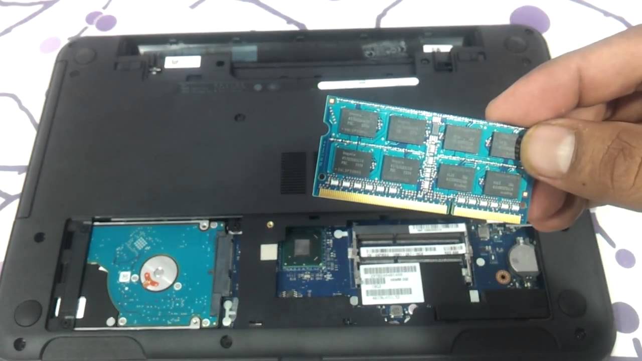 how to upgrade ram and harddrive of dell inspiron 3521 5521 3537 do it yourself - YouTube