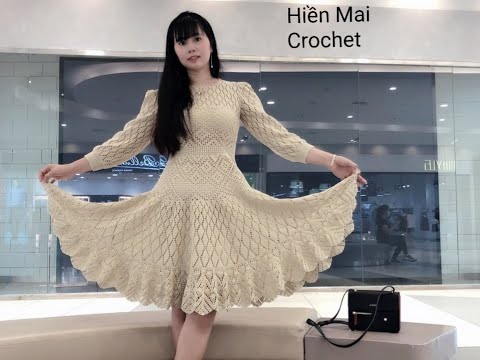 Lớp 30 Móc đầm xòe tay phồng nghìn like (p1)
