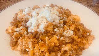 Almuerzo rรกpido y muy econรณmico. Salchichas de puerco con huevo ๐ฅ
