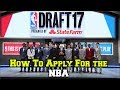 HOW TO ENTER The NBA Draft - ( How You Can VERY EASILY Apply For Next Year's NBA DRAFT )