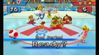 Mario Sports Mix Hockey Series Ep25 Exhibition Team Peach Vs Team Bowser
