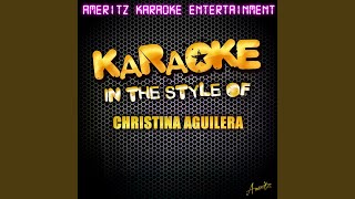 Reflection In The Style Of Christina Aguilera Karaoke Version