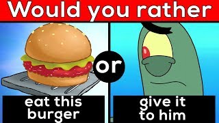 Would you rather for kids | Spongebob Squarepants quiz | 20 Fandom Questions