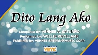 Watch Willie Revillame Dito Lang Ako video
