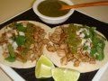 Tacos de Cerdo bistecs de puerco a la parrilla hacen un gran taco