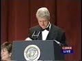 Bill Clinton Bids Farwell at 2000 White House Correspondents Dinner
