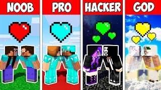 Minecraft NOOB vs PRO vs HACKER vs GOD : LOVE STORY in Minecraft ! Animation