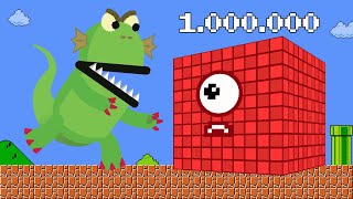 Mario Escape - If Numberblocks Were The Giant Zombie Blockzilla Game Animation