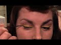 How to Telephone Beyonce Yellow winged diner makeup look