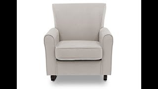 Delta Children Lancaster Rocking Chair featuring Live Smart Fabric, Linen