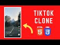 How to Build TikTok Clone using HTML and CSS - Beginners Tutorial