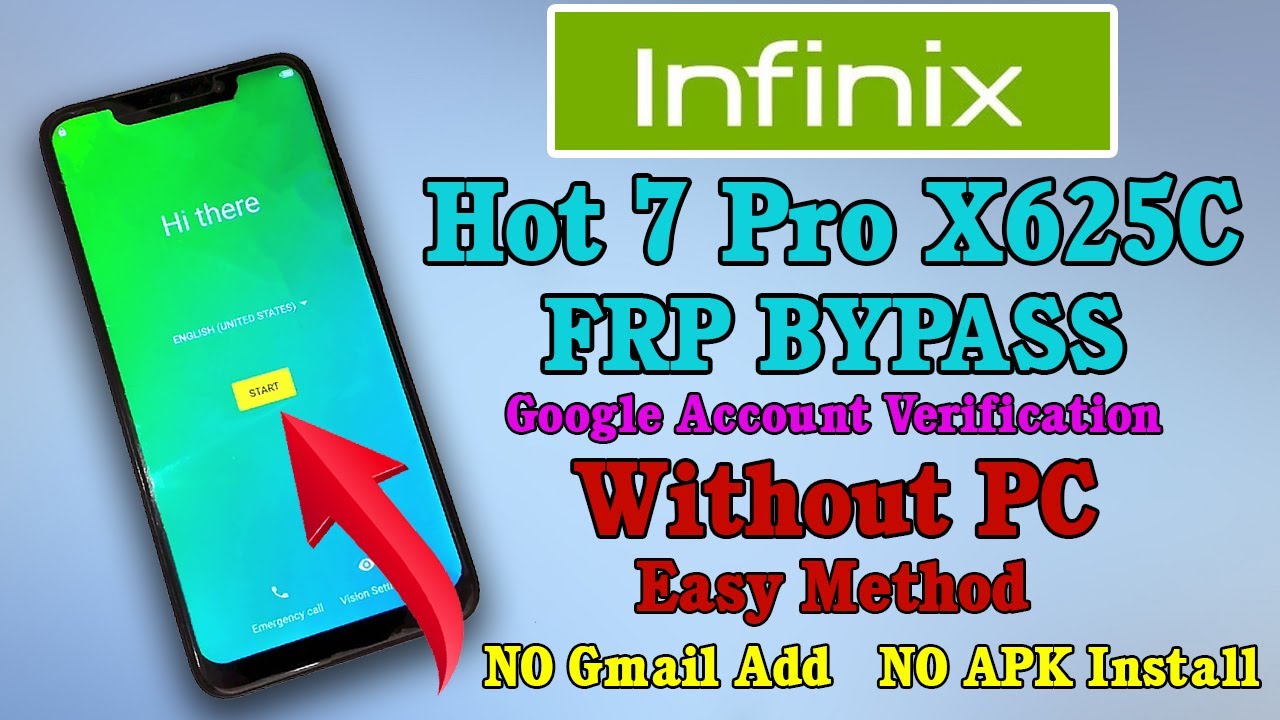 Infinix Hot 7 Pro X625C FRP Bypass Without PC No Gmail Infinix Hot 7 Pro X625C FRP Bypass Without PC No Gmail