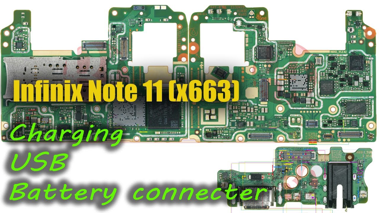 Infinix Note 11 (x663) Charging IC And Battery connecter Infinix Note 11 (x663) Charging IC And Battery connecter