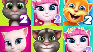 My Talking Tom 2 Vs My Talking Angela 2 New Funny Hd Gameplay Part 114