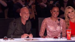 Miranda Cunha Seduces and Kisses Simon   Auditions Week 3   America's Got Talent