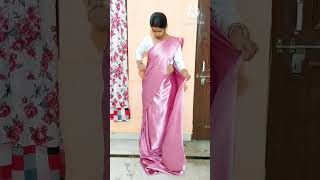 How To Wear Satin Silk Saree Perfectly Certain Silk Saree D Tutorial Step By Step..