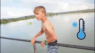 We Jumped In A Super Cold Lake