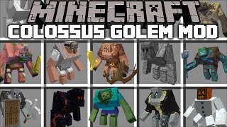 Minecraft EXTREME COLOSSUS GOLEM MOD / PROTECT VILLAGE FROM ZOMBIE APOCALYPSE MO