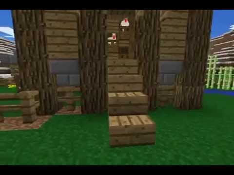 Minecraft pe let's play E8 chicken coop - YouTube