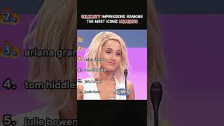 Celebrity Impression Iconic Ranking