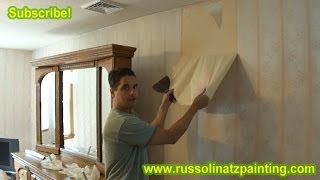 DIY How to Remove Wallpaper (Part 1) - Drywall repair & Wall Preparation