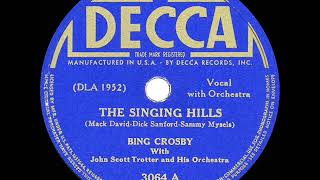 Watch Bing Crosby Singing Hills video