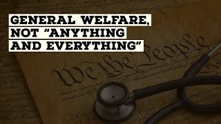 The General Welfare Clause An Introduction