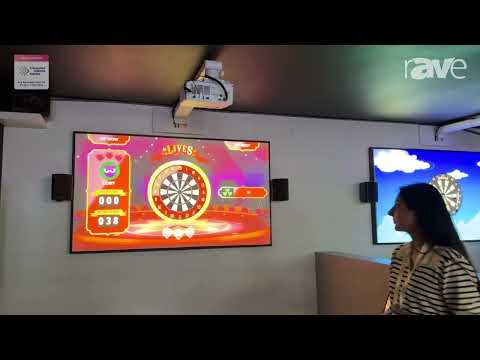 ISE 2024: 501 Entertainment Demos Augmented Reality Darts System Using Optoma Projectors