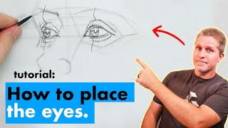 How to Place the Eyes On the Head | Intro to Head Drawing: Pt. 5