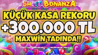 🍭 Sweet Bonanza Küçük Kasa🍭Rekor X +300.000 Tl Mükemmel Kazanç Geti̇rdi̇! Oyun Son Daki̇ka Bozuldu!!