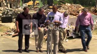 Arobama- Statement On Tornado Damage- Walk Up